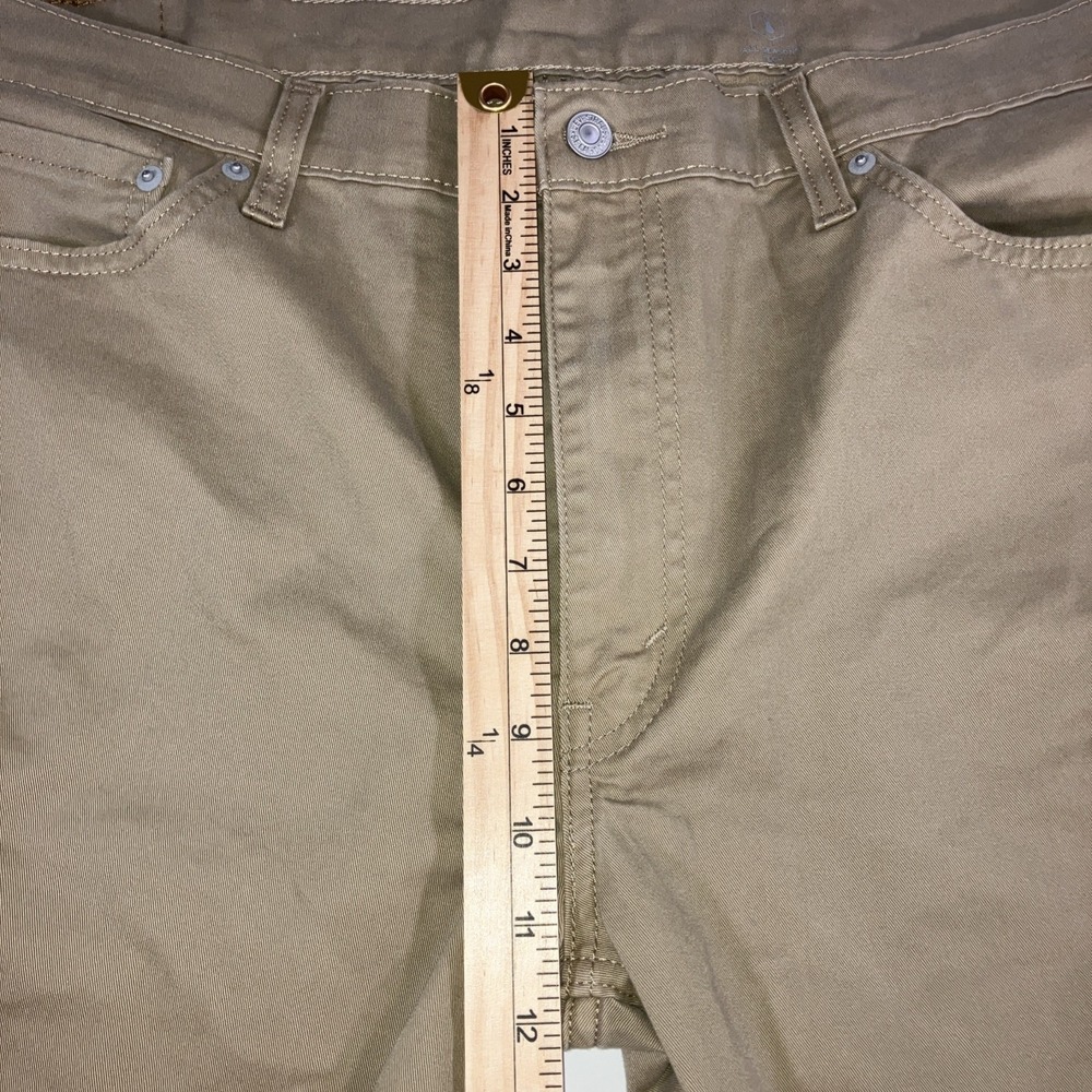 Levis 511 Pants Mens 38x32 (39.5x27.5 Actual) Slim Fit Khaki Tech Stretch - Picture 9 of 16